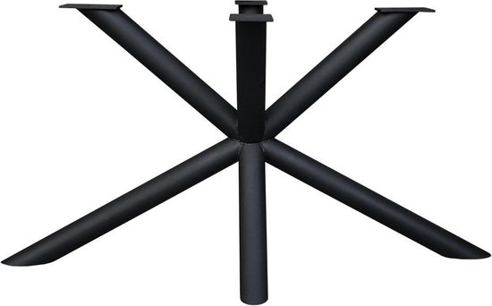 Zwarte stalen matrix ronde buis hoogte 73 cm en breedte 150 cm (koker 7,6 cm)