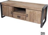 Tv kast industrieel | fugees | Mangohout | Mango | naturel | 150 x 45 x 55(h) cm