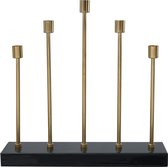Candlestick art deco 525 donkergroen / goud