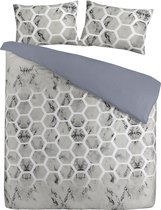 Bedlinnen aventura 125-gb grijs 200cm x 200cm