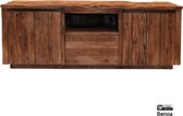 Tv kast industrieel | bridge | Mangohout | Mango | naturel | 150 x 50 x 50(h) cm