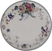 Servies Dinerbord Ø 26*2 cm Wit Porselein Rond Bloemen Eetbord