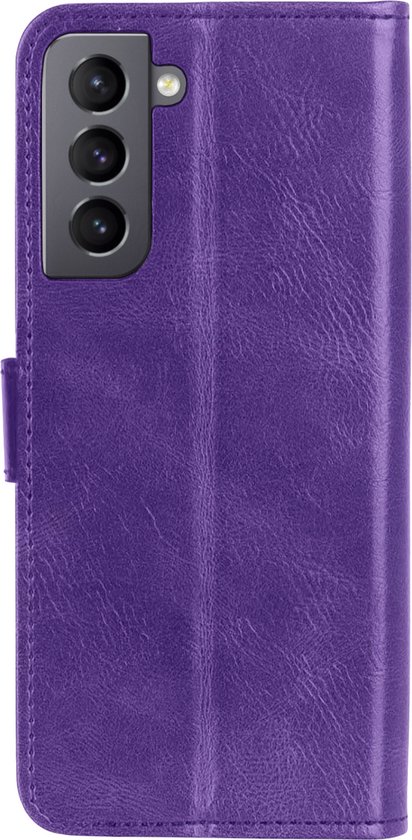 Samsung Galaxy S21 FE Cover Bookcase Violet - Flip Case Violet - Samsung Galaxy S21 FE Book Cover - Samsung Galaxy S21 FE Case Violet