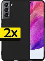 Samsung S21 FE Hoesje Siliconen - Samsung Galaxy S21 FE Case - Samsung S21 FE Hoes Transparant - 2 Stuks