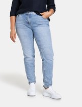 SAMOON Dames 5-pocket-jeans Betty met casual used look Blue Denim-42
