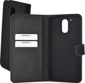 Motorola Moto G4 Hoesje - Mobiparts - Premium Wallet Serie - Kunstlederen Bookcase - Zwart - Hoesje Geschikt Voor Motorola Moto G4