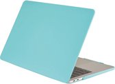 Lunso Geschikt voor MacBook Air 13 inch (2010-2017) cover hoes - case - Mat Cyaan
