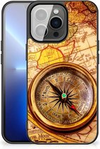 Foto hoesje iPhone 13 Pro Max Telefoonhoesje met Zwarte rand Kompas