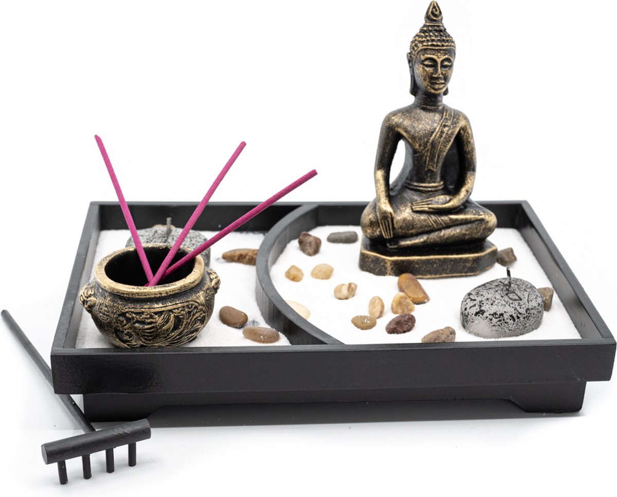 Mini Zen Tuin Japans met Boeddha (12,5cm)