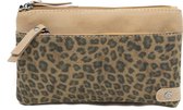 Naturel panter schouder - heuptasje / clutch Napels