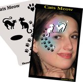 Proaiir Profile Stencil Cats Meow | Schminksjabloon