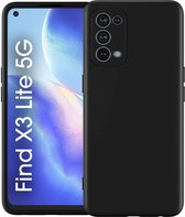 OPPO Find X3 Lite Hoesje - Back Cover - Find X3 Lite Silicone TPU case Zwart - Matte Coating - Anti Fingerprint - EPICMOBILE