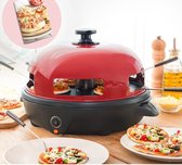 Pizzarette - 4 tot 5 personen - Met gratis receptenboek - Minipizza oven - pizza oven - pizzarette grill- pizzarette emerio