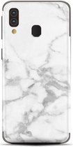 My Style Telefoonsticker PhoneSkin For Samsung Galaxy A40 White Marble