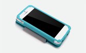 Apple iPhone 5/5s/SE Hoesje - Rock - Texture Serie - Hard Kunststof Bookcase - Turquoise - Hoesje Geschikt Voor Apple iPhone 5/5s/SE