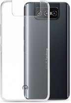 Mobilize Gelly Doorzichtig Telefoonhoesje geschikt voor ASUS ZenFone 8 Flip Hoesje Flexibel TPU Backcover - Transparant