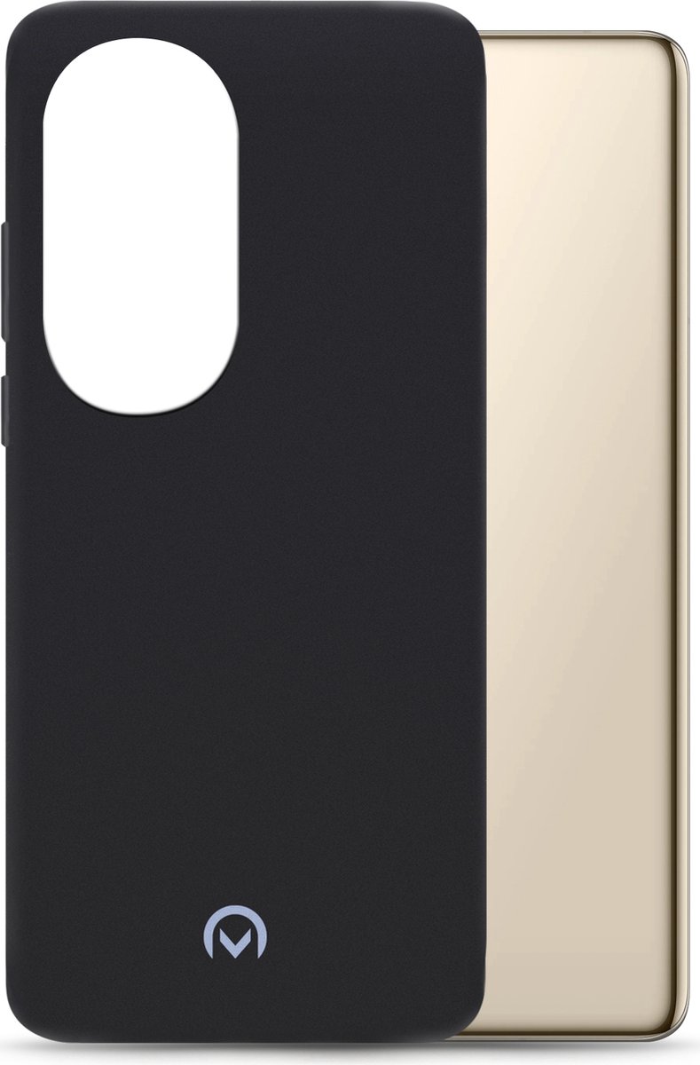 Mobilize Hoesje geschikt voor Huawei P50 Pro Telefoonhoesje Flexibel TPU | Mobilize Rubber Gelly Backcover | P50 Pro Case | Back Cover - Matt Black | Zwart