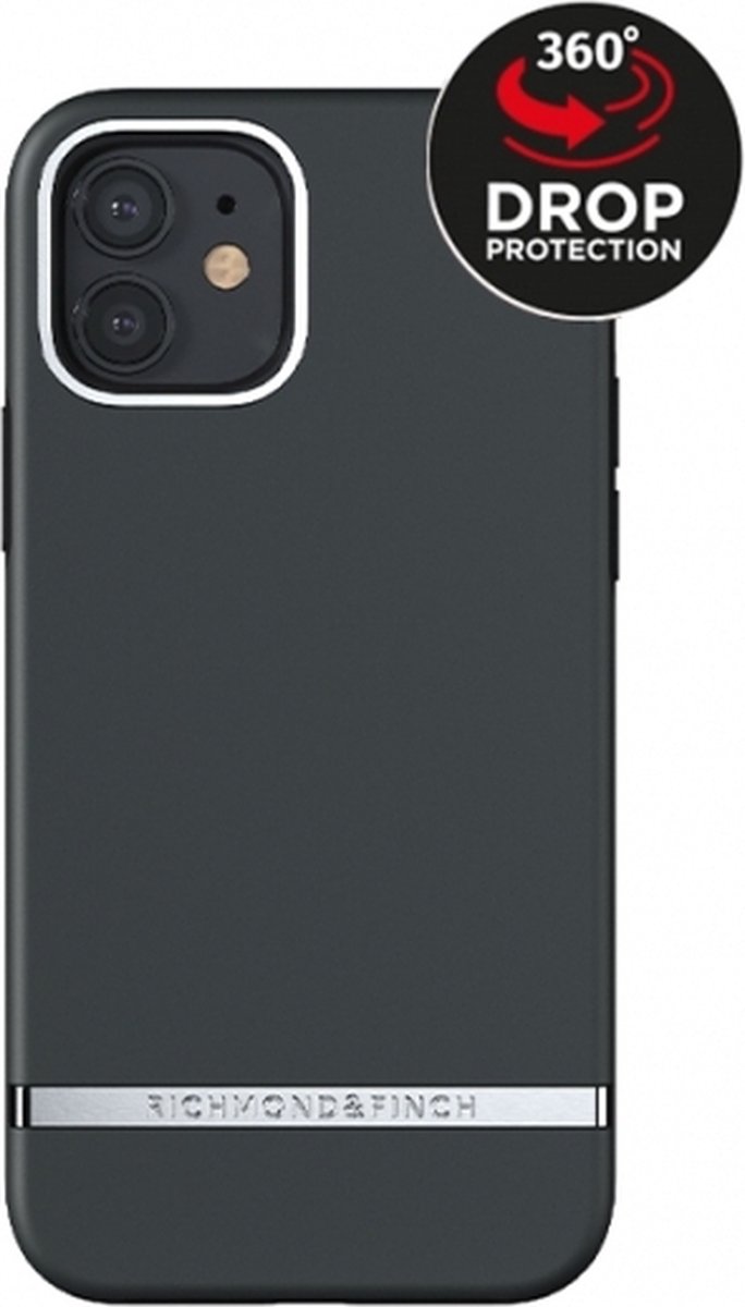 Apple iPhone 12 Hoesje - Richmond & Finch - Serie - Hard Kunststof Backcover - Black Out - Hoesje Geschikt Voor Apple iPhone 12