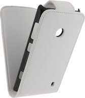 Xccess Leather Flip Case Nokia Lumia 520 Wit