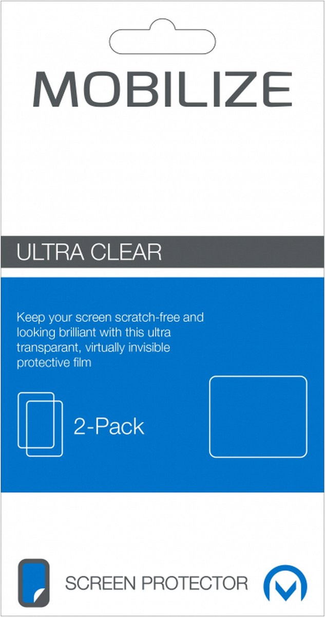 Mobilize Kunststof Ultra-Clear Screenprotector voor Nokia Lumia 1320 2-Pack