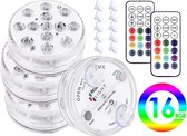 BeBetter® Onderwater Lamp | Zwembad Verlichting - Set van 4 Lampjes - IP68 Waterproof - Afstandsbedienbaar