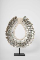 Schelpenketting op standaard Abalone Silvera 30 cm