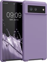 kwmobile telefoonhoesje voor Google Pixel 6 - Hoesje met siliconen coating - Smartphone case in violet lila