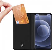 Apple iPhone 13 Mini Smart Case met unieke slimme magneet sluiting, inclusief stand functie. Wallet book hoesje in extra luxe TPU leren uitvoering, business kwaliteit