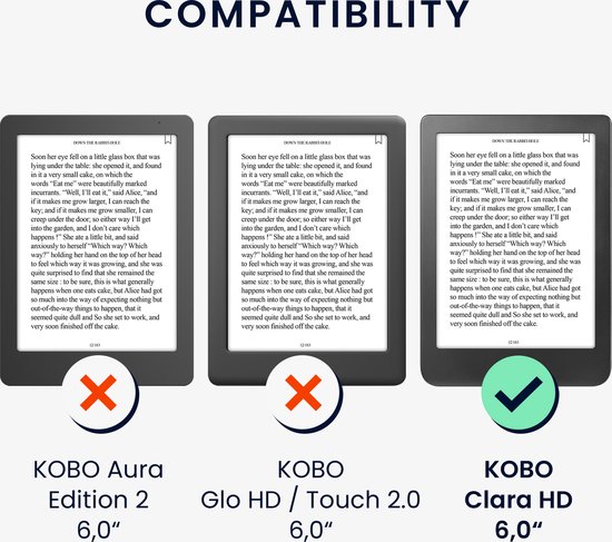 kwmobile e-reader hoesje geschikt voor Kobo Clara HD hoes - E reader flip case van kunstleer - Ereader cover met stand - Brushed Hart design in donkerrood van Merkloos — afbeelding 5