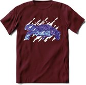 Dieren T-Shirt | Schildpad shirt Heren / Dames | Wildlife Turtle cadeau - Burgundy - M