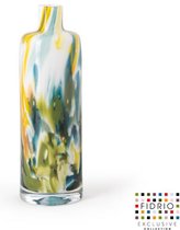 Design Vaas Bottled - Fidrio COLORI - glas, mondgeblazen bloemenvaas - diameter 8 cm hoogte 25 cm