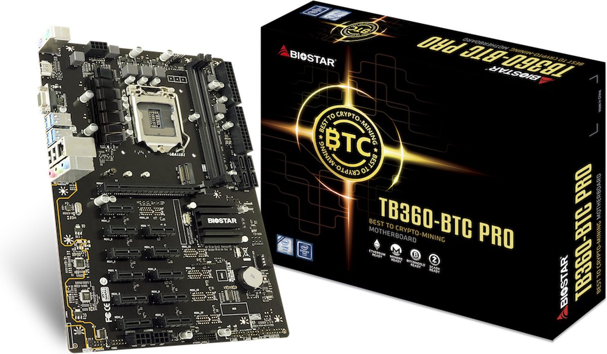 Biostar TB360-BTC PRO moederbord Intel® B360 LGA 1151 (Socket H4) ATX