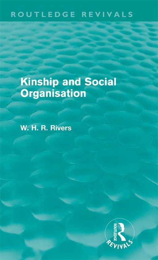 Kinship and Social Organisation (Routledge Revivals) - cover