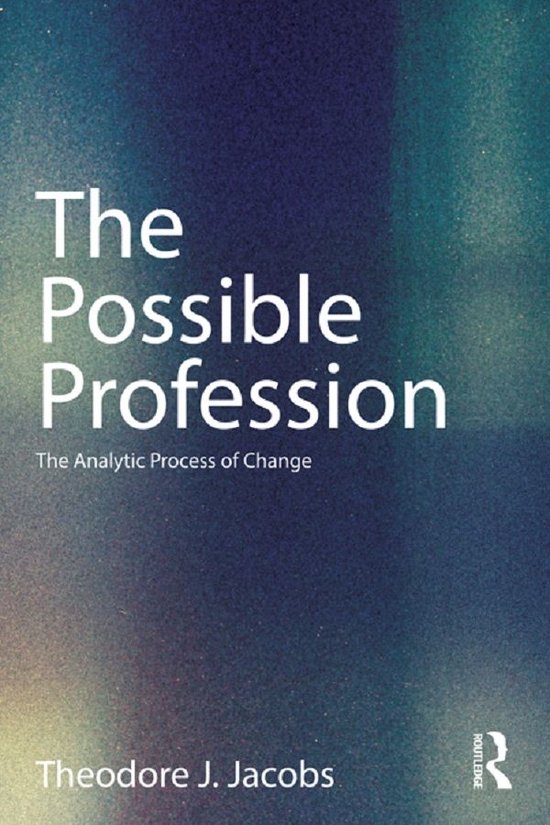 The Possible Profession:The Analytic Process of Change - cover