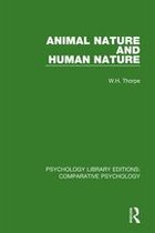 Psychology Library Editions: Comparative Psychology - Animal Nature and Human Nature