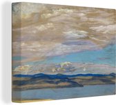 Canvas schilderij 160x120 cm - Wanddecoratie Islands - schilderij van Nicholas Roerich - Muurdecoratie woonkamer - Slaapkamer decoratie - Kamer accessoires - Schilderijen