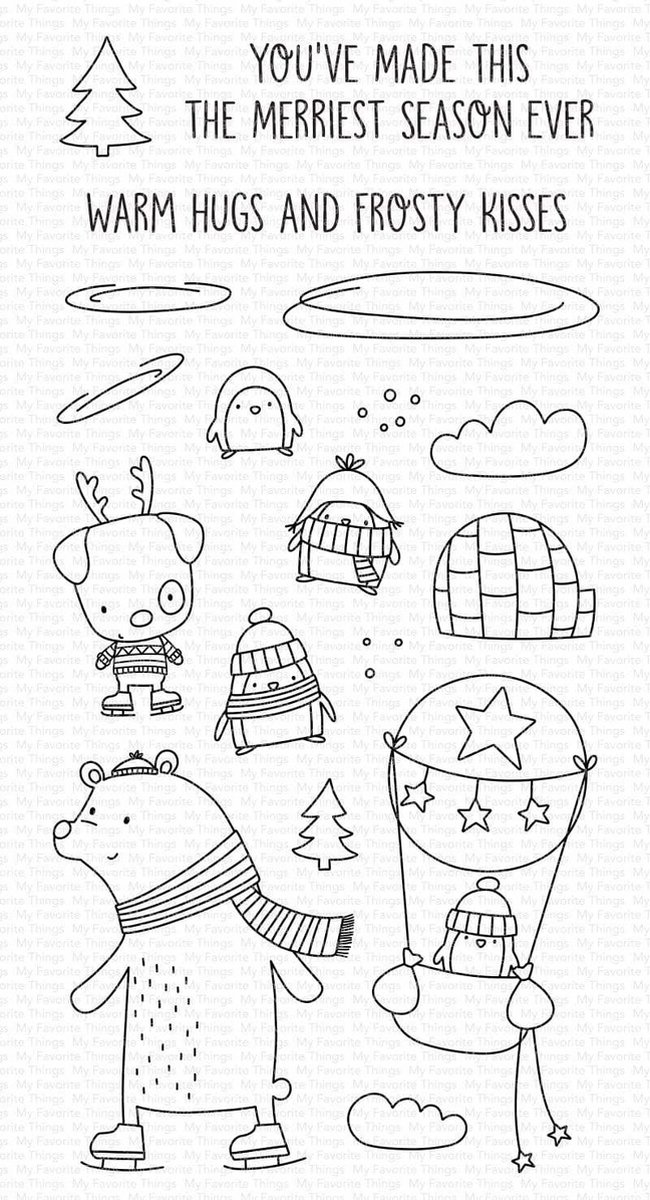 Warm Hugs and Frosty Kisses Clear Stamps (CS-508)