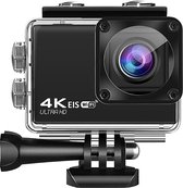 Amerce EIS Action Camera - Ultra 4K HD Actioncam - 60 FPS - WiFi - Extra batterij & Oplader - 64GB