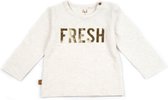 Frogs and Dogs - Shirt Fresh Melange Mini - Creme - Maat 86 - Meisjes