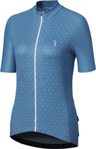 BBB Cycling DonnaFit Fietsshirt Dames - Korte Mouwen - Comfortabel Wielrenshirt - Grijs Blauw - Maat XL - BBW-412