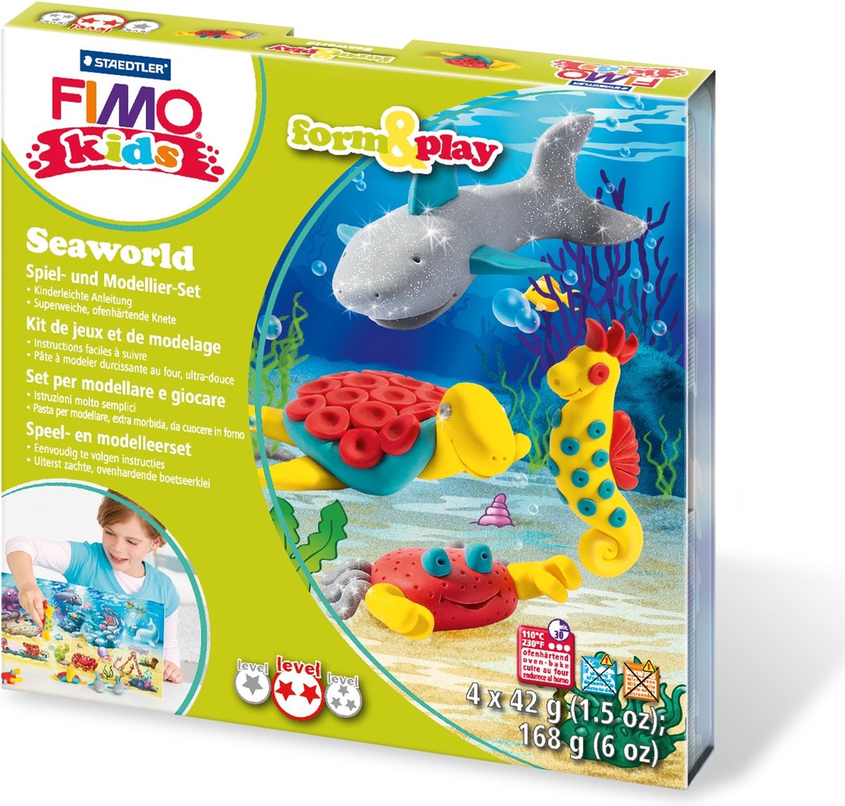 FIMO kids 8034 - ovenhardende boetseerklei - Form&Play set "Zeeleven" — afbeelding 7
