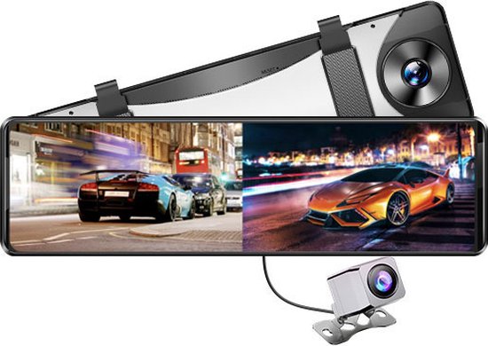 AZDome PG18S Pro Full Mirror 2K GPS 32gb dashcam pour voiture | bol.com