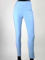 Dames tregging Romy S/M - Licht Blauw - Luxe & Comfort - Hoge Taille