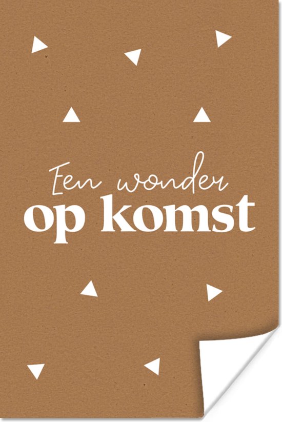 Affiche Bébé - Citations - Proverbes - Un miracle arrive - 60x90 cm