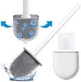 Storebyfour.com® Siliconen Toiletborstel - WC borstel met houder - De meest hygiënische Toiletreiniger