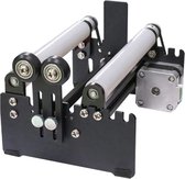 Roterende Roller - Voor Lasergravure - Laser Engraver, Snijmachine, Graveer, Cutter - Lasergraveermachine - Aluminium - Zwart