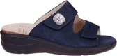 Fidelio Hallux -Dames -  blauw donker - slippers & muiltjes - maat 39