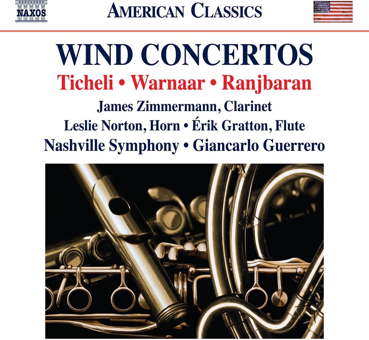 James Zimmermann, Leslie Norton, Érok Gratton, Nashville Symphony - Wind Concertos (CD)