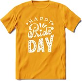 Pride Day | Pride T-Shirt | Grappig LHBTIQ+ / LGBTQ / Gay / Homo / Lesbi Cadeau Shirt | Dames - Heren - Unisex | Tshirt Kleding Kado | - Geel - 3XL