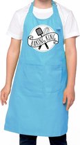Baking King keukenschort blauw voor jongens - Bak keukenschort/ kinderschort - Bakken met kinderen